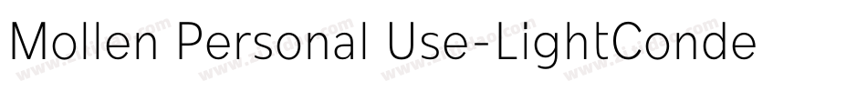 Mollen Personal Use-LightCondensed字体转换